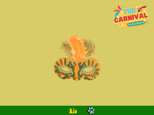 Sims 4 — Rio - Mask by siomisvault — Hello! I made this set based on Braziiiil a brother country of mine. I hope you like
