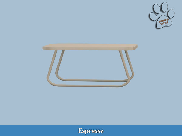 Sims 4 — Espresso - Mini Table by siomisvault — I brings you a summer set haha because right now in Argentina is super