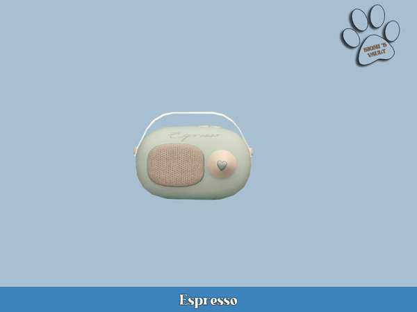 Sims 4 — Espresso - Retro Radio by siomisvault — I brings you a summer set haha because right now in Argentina is super