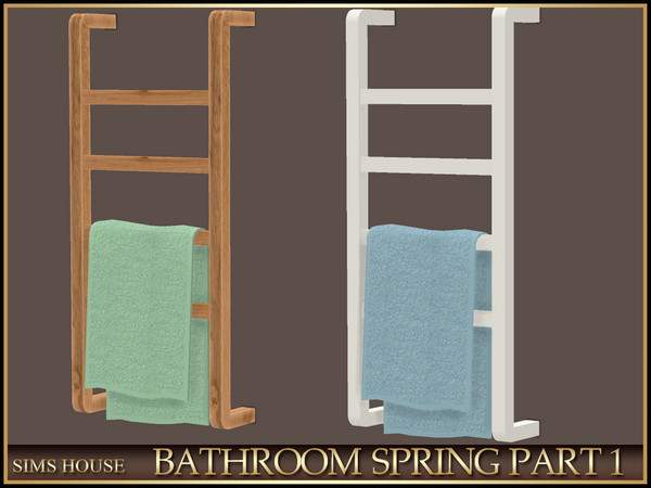 Sims 4 — Sims House TOWEL RAIL | BATHROOM SPRING PART 1 by Sims_House — BATHROOM SPRING PART 1