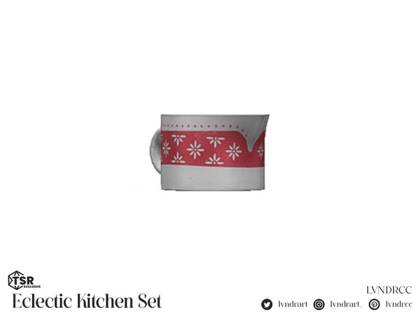 Sims 4 — (LVNDR) Eclectic Kitchen Watering Can by LVNDRCC — Small set of various ceramic and metal kitchen decorations,