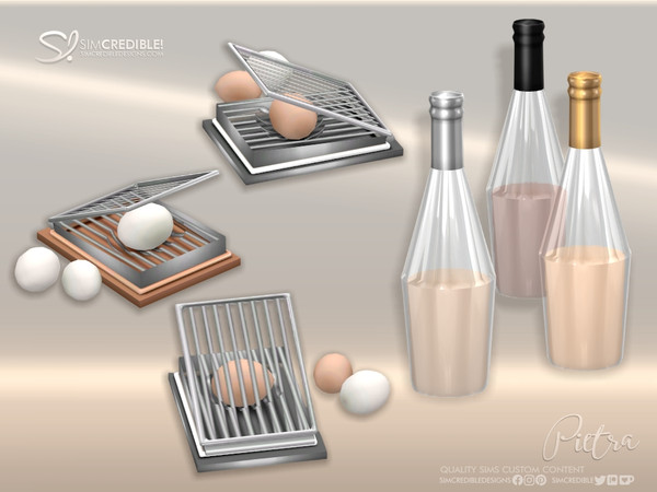 Sims 4 — Pietra Egg slicer by SIMcredible! — These are addons created to make your sim kitchens more like the ones we