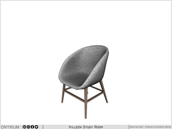 Sims 4 — Killeen Chair by Onyxium — Onyxium@TSR Design Workshop Study Room Collection - Belong To The 2025 Year