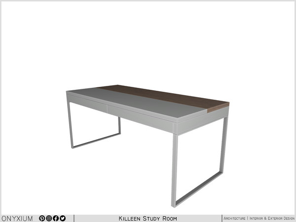 Sims 4 — Killeen Desk by Onyxium — Onyxium@TSR Design Workshop Study Room Collection - Belong To The 2025 Year
