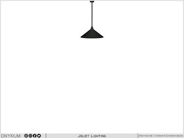 Sims 4 — Joliet Wide Ceiling Lamp Short by Onyxium — Onyxium@TSR Design Workshop Lighting Collection - Belong To The 2025