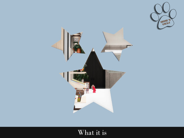 Sims 4 — What it is - Stars Mirror by siomisvault — This is the final part to get that eclectic hypebeast room! I hope