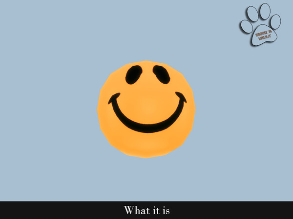 Sims 4 — What it is - Smiling Lamp by siomisvault — This is the final part to get that eclectic hypebeast room! I hope