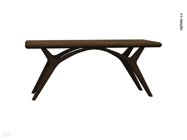 Sims 4 — Riptide-CC Arco Dining Set Dining Table by Riptidecc — Sleek, sculptural, and effortlessly sophisticated, the