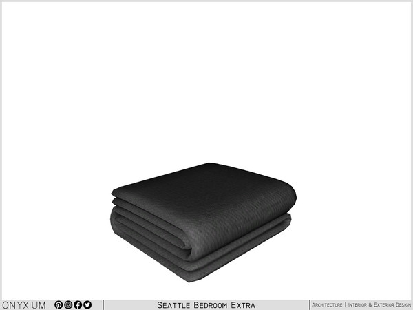 Sims 4 — Seattle Bedspread by Onyxium — Onyxium@TSR Design Workshop Bedroom Collection - Belong To The 2025 Year