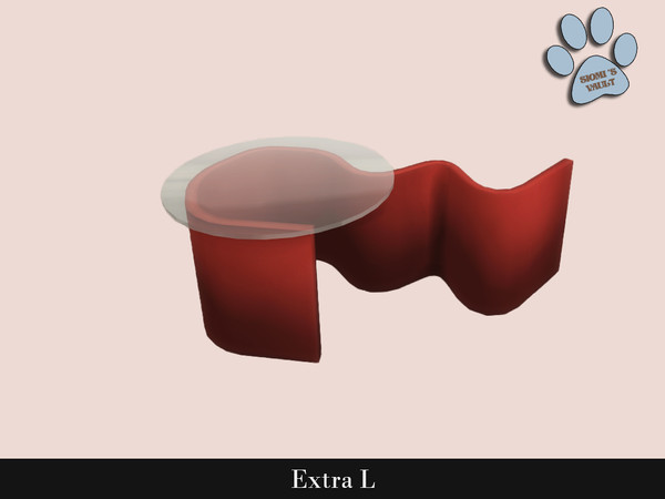 Sims 4 — Extra L - Coffee Table by siomisvault — Extra L Set is a modern style for all kind of rooms! I hope you like it