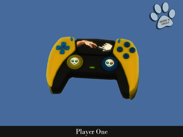 Sims 4 — Player One - Controller by siomisvault — A gamer room but also can be whatever you want and put the object