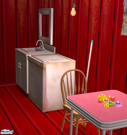 Sims 2 — 9 Melted Spring Candles Lamp MESH by DOT — 9Melted Spring Garden Candles Anytime MESH Red Aluminum *THIS IS THE