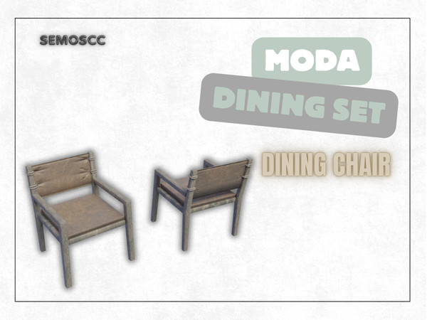 Sims 4 — [SCC] Moda LightCeiling by semoscc — +3 color swatches, Dining Chair, Dining Table, Light -Ceiling