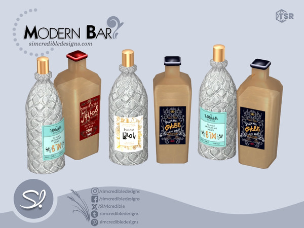 Sims 4 — Modern Bar- Drink 3 by SIMcredible! — Fun time! We created this snazzy modern bar for sims who want