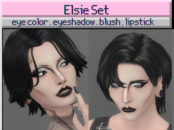 Sims 4 — Elsie Eyeshadow [simliminal].package by simliminal — This is my first makeup look! It took some trial and error,