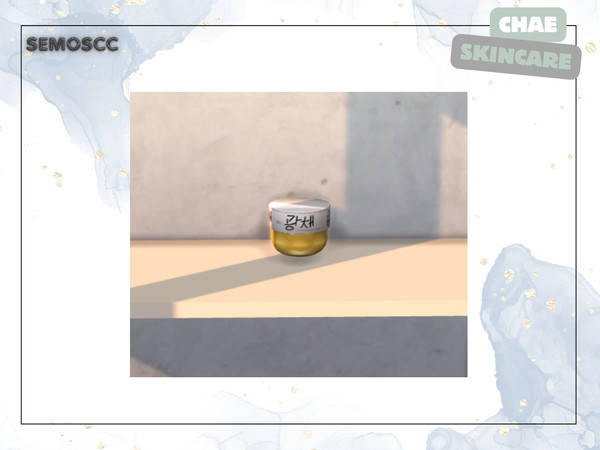 Sims 4 — [SCC] Chae Body Butter by semoscc — A complete skincare set with mirror :)
