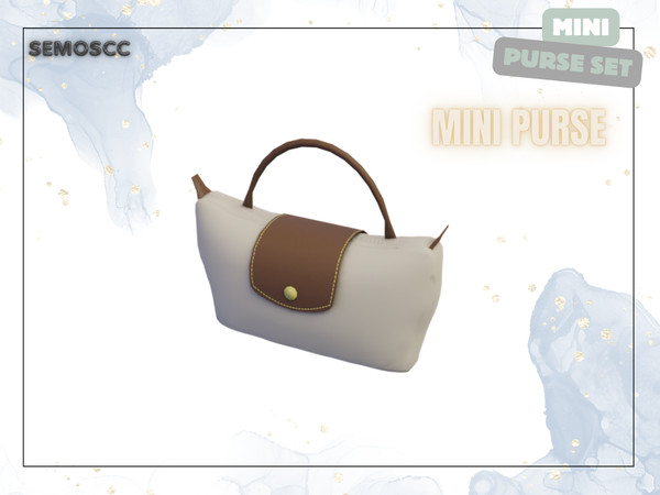 Sims 4 — [SCC] Mini Purse 2 by semoscc — 2 mini purses with color swatches and a showcase for deco :)