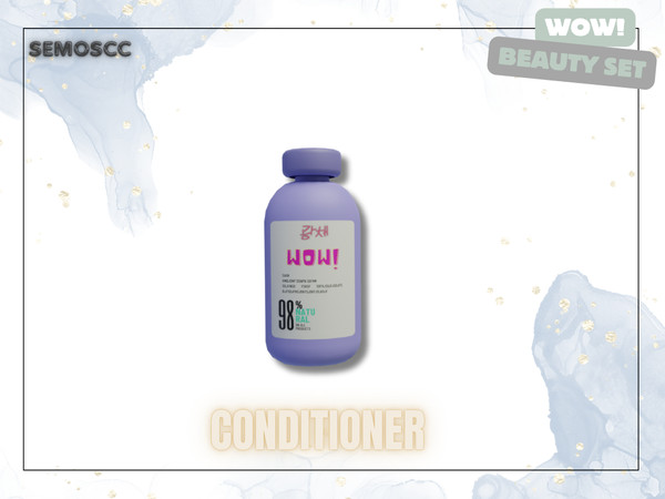 Sims 4 — [SCC] WoW Conditioner by semoscc — Skincare, body care, hair care...(: