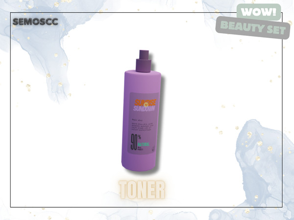Sims 4 — [SCC] WoW Face Toner by semoscc — Skincare, body care, hair care...(: