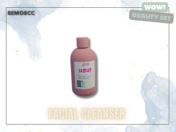 Sims 4 — [SCC] WoW Facial Cleanser by semoscc — Skincare, body care, hair care...(: