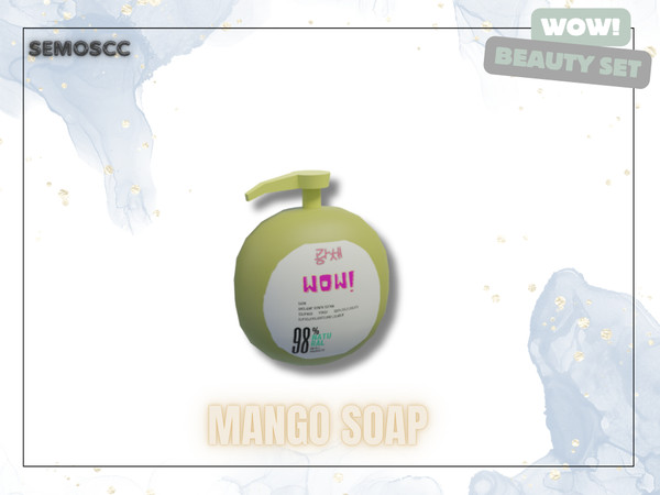Sims 4 — [SCC] WoW Mango Soap by semoscc — Skincare, body care, hair care...(: