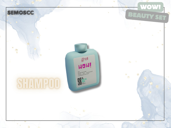 Sims 4 — [SCC] WoW Shampoo by semoscc — Skincare, body care, hair care...(: