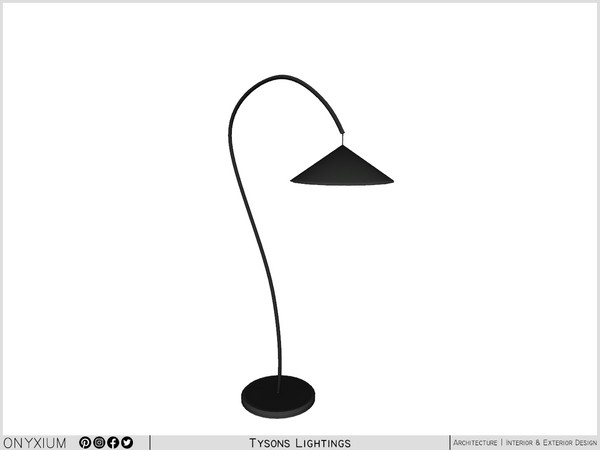 Sims 4 — Elmira Floor Lamp by Onyxium — Onyxium@TSR Design Workshop Lighting Collection - Belong To The 2025 Year