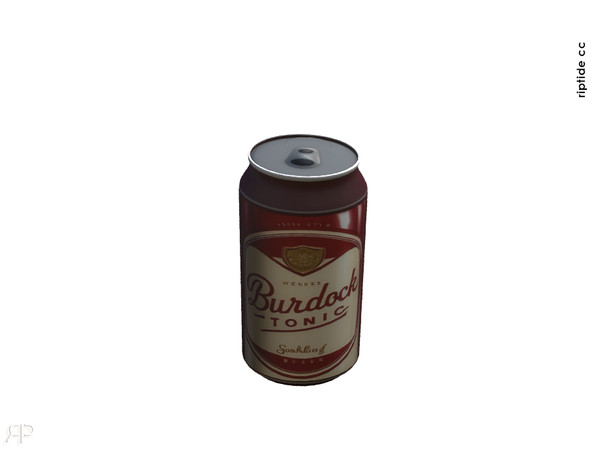 Sims 4 — Riptide CC Punk Bites Set Beer Can by Riptidecc — A gritty and bold decor collection that fuses punk rock