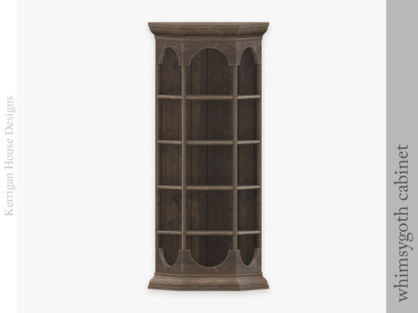 Sims 4 — Whimsygoth Cabinet by kerriganhouse — A collection of whimsy dark furniture for alternative sims.