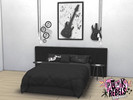 Sims 4 — Punk Rebel Bedroom by Comiko — Punk Rebel Bedroom Set is base game compatible and consist of 9 items - Bed,