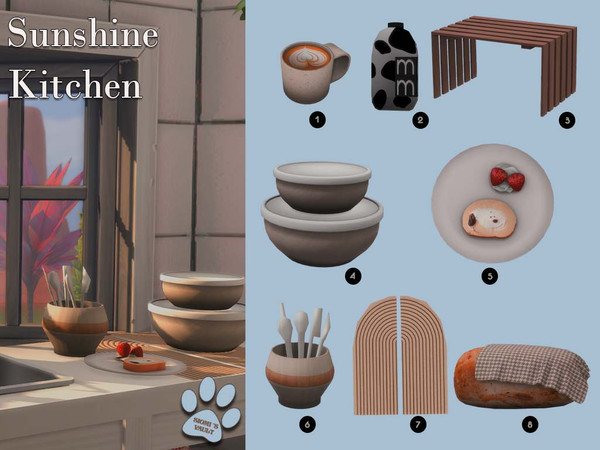 Sims 4 — Sunshine Kitchen by siomisvault — Sunshine kitchen because it's always cool to have new stuff in your kitchen!