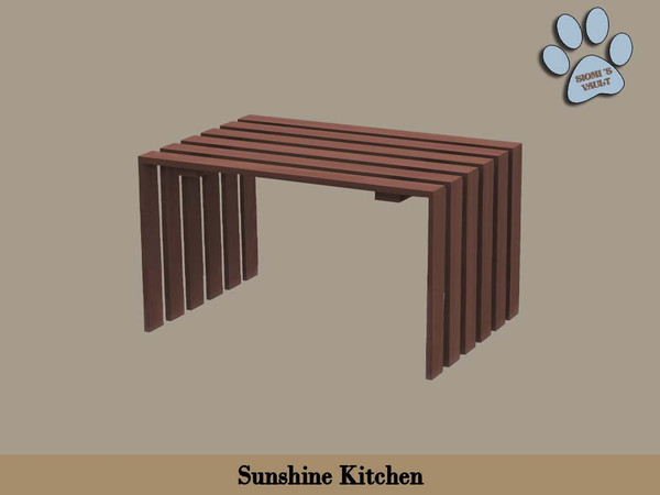 Sims 4 — Sunshine Kitchen - Mini Table by siomisvault — Sunshine kitchen because it's always cool to have new stuff in