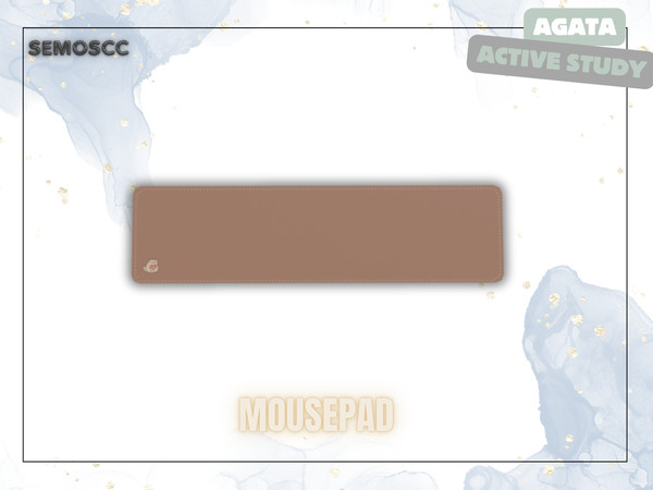 Sims 4 — [SCC] Agata Mousepad by semoscc — Elevated non-functional desk