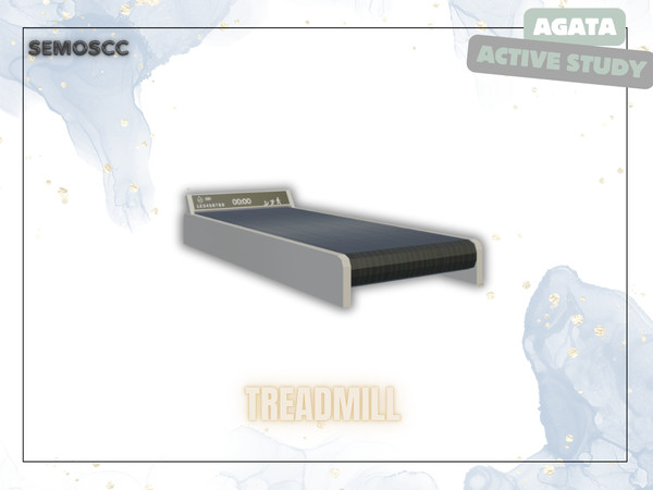 Sims 4 — [SCC] Agata Treadmill by semoscc — Elevated non-functional desk