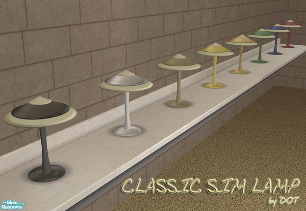 Sims 2 — Classic Sim Lamp by DOT — Classic Sim Lamp matching in-game colors. Sims 2 by DOT of The Sims Resource.
