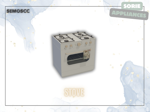 Sims 4 — [SCC] Sorie Stove by semoscc — Refrigerator