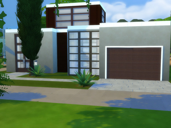 Sims 4 — Garage Doors Modern Wood by Angela — Garage Doors Set, Modern Wooden one. Decorative ONLY! Comes in a darker
