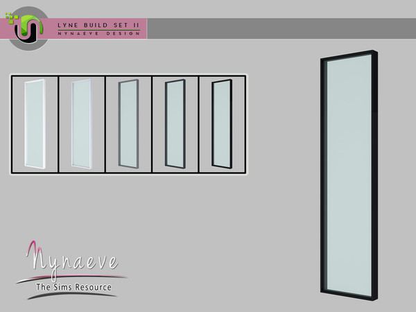 Sims 4 — Lyne Build Set II - Medium Window - 1x1 Picture by NynaeveDesign — Lyne Build Set II - Medium Window - 1x1