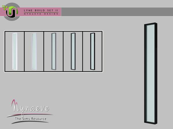 Sims 4 — Lyne Build Set II - Medium Window - 1x1 Left by NynaeveDesign — Lyne Build Set II - Medium Window - 1x1 Left