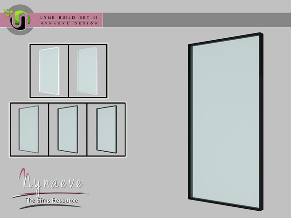 Sims 4 — Lyne Build Set II - Medium Window - 2x1 Picture by NynaeveDesign — Lyne Build Set II - Medium Window - 2x1