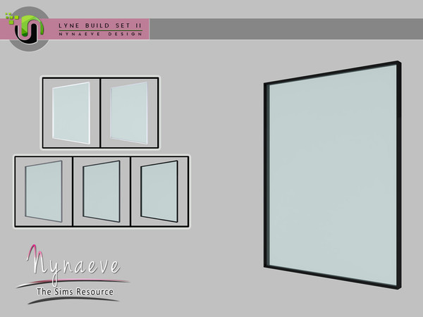Sims 4 — Lyne Build Set II - Medium Window - 3x1 Picture by NynaeveDesign — Lyne Build Set II - Medium Window - 3x1