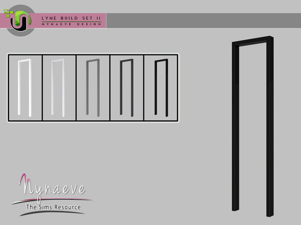 Sims 4 — Lyne Build Set II - Medium Arch 1x1 by NynaeveDesign — Lyne Build Set II - Medium Arch 1x1 Located in Build -