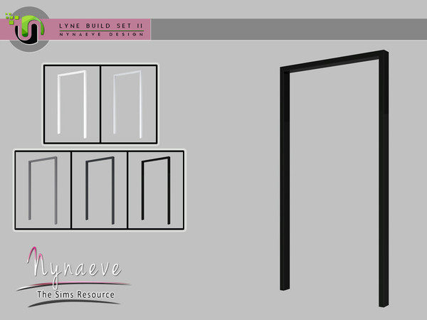 Sims 4 — Lyne Build Set II - Medium Arch 2x1 by NynaeveDesign — Lyne Build Set II - Medium Arch 2x1 Located in Build -