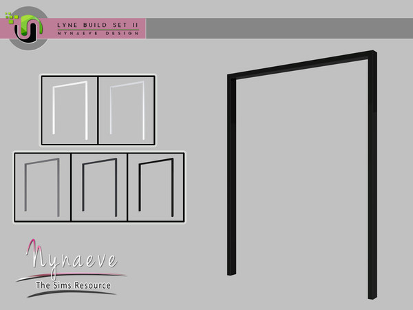 Sims 4 — Lyne Build Set II - Medium Arch 3x1 by NynaeveDesign — Lyne Build Set II - Medium Arch 3x1 Located in Build -