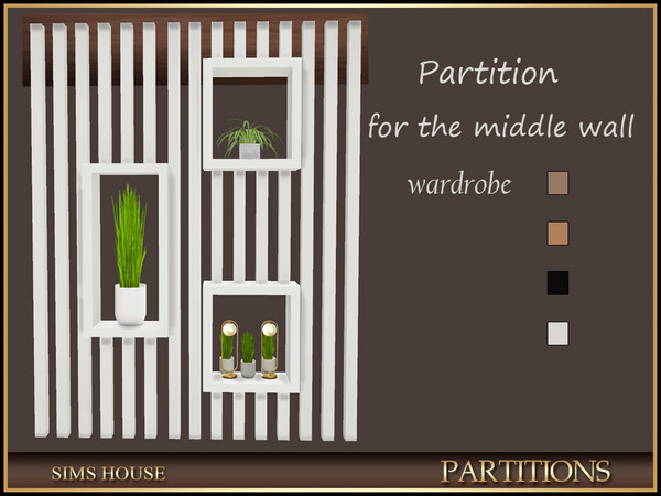 Sims 4 — Sims House PARTITION CUPBOARD 1 | PARTITIONS by Sims_House — PARTITIONS