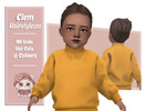 Sims 4 — Clem Hairstyle (Toddler) by AarainAroma — Aroma Hairstyle 120 This hairstyle is a conversion of Aroma Clem!! All