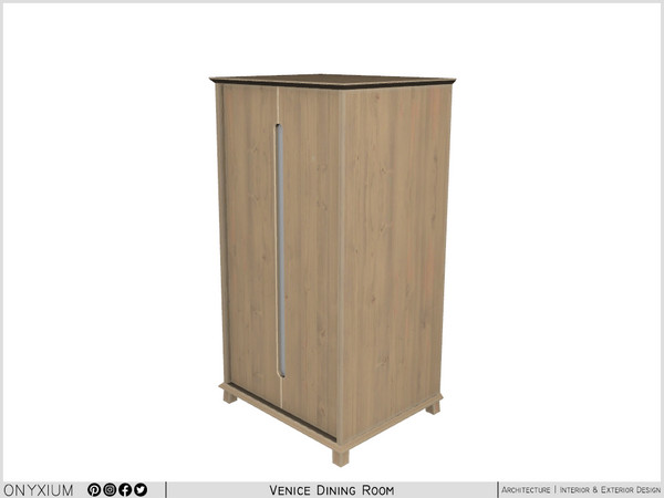 Sims 4 — Venice Cabinet by Onyxium — Onyxium@TSR Design Workshop Dining Room Collection - Belong To The 2025 Year