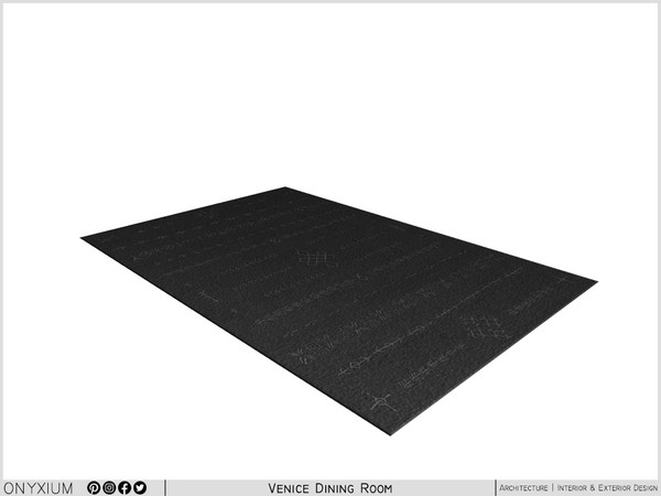 Sims 4 — Venice Rug by Onyxium — Onyxium@TSR Design Workshop Dining Room Collection - Belong To The 2025 Year