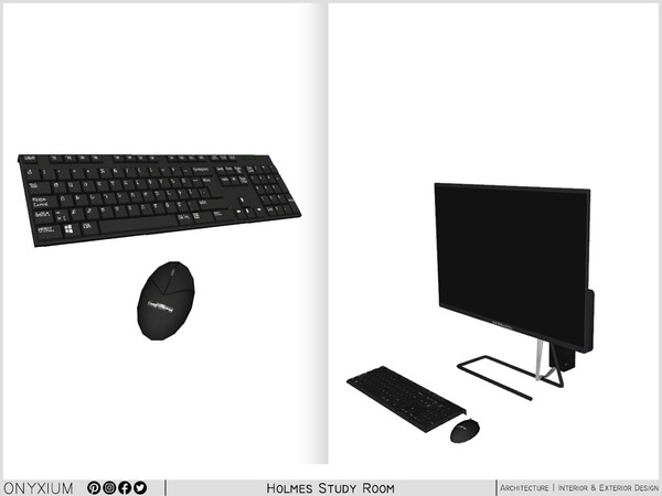 Sims 3 — Holmes Compact Computer by Onyxium — Onyxium@TSR Design Workshop Study Room Collection - Belong To The 2025 Year