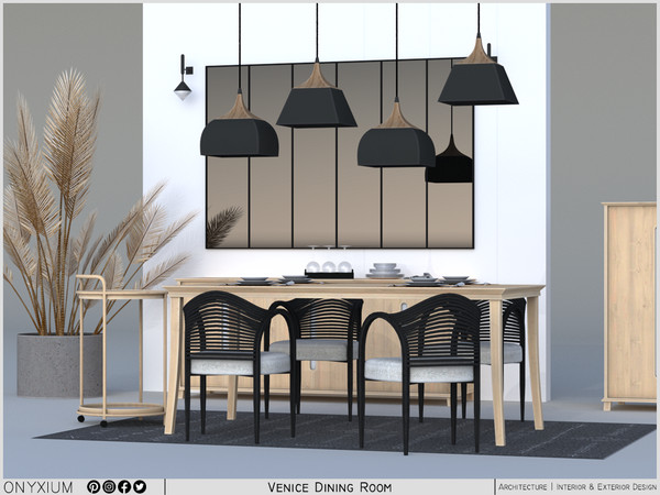 Sims 4 — Venice Dining Room by Onyxium — Onyxium@TSR Design Workshop Dining Room Collection - Belong To The 2025 Year